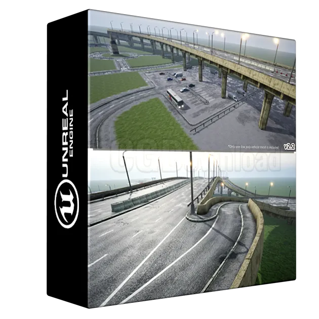 Procedural Road And Highway Tool With Simple Vehicle Traffic