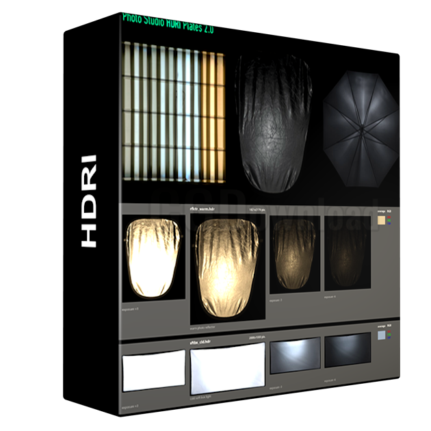 Photo Studio Light Plates HDRI vol 2.0