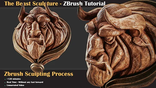 The Beast - ZBrush Sculpture Creating Magical Characters скачать