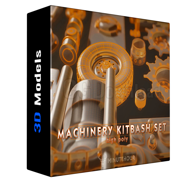 Machinery Set - kitbash - High Poly Pack