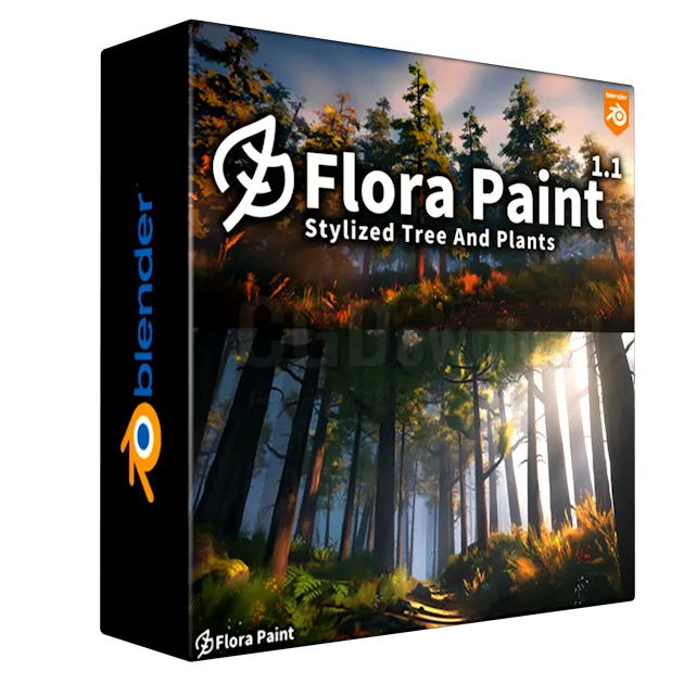 Stylized Trees And Plants Tree Library Flora Paint