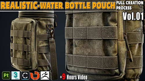 Realistic- Water Bottle Pouch Full Creation Process Video Tutorial скачать