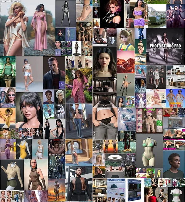 DAZ3D, Poser Bundle 1 Сентябрь 2024 скачать