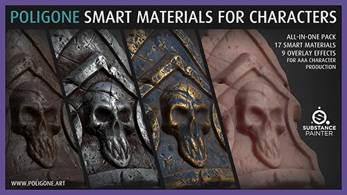 Poligone Smart Material Collection for AAA Character Creation скачать