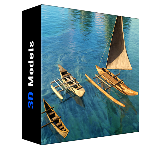 Ancient Canoes 3D Asset Pack