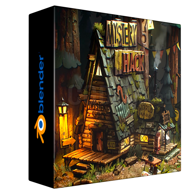 Mystery Shack Stylized 3D Diorama -Tutorial