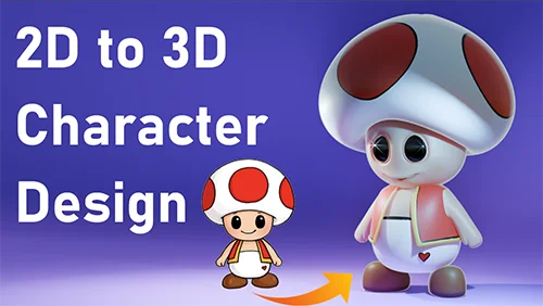 Blender 3D Character Design Build a 3D Model from a 2D Reference скачать