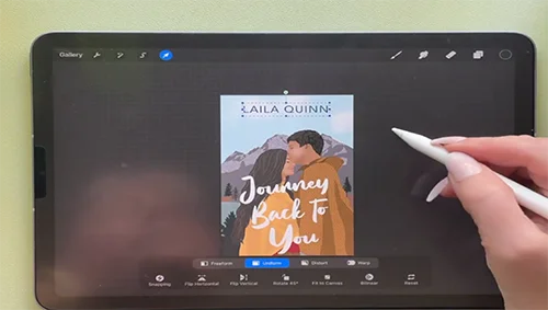 Design a Romance Book Cover in Procreate скачать