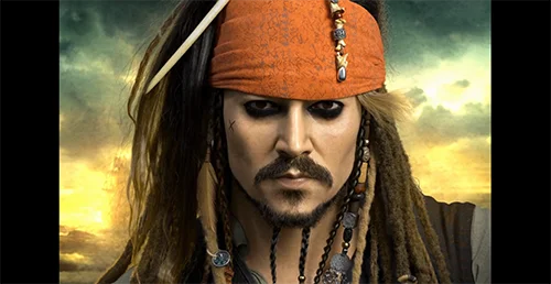 Jack Sparrow Johnny Depp Likeness in Blender скачать