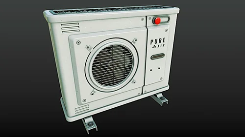 Blender Substance Painter 3D Air Conditioner скачать