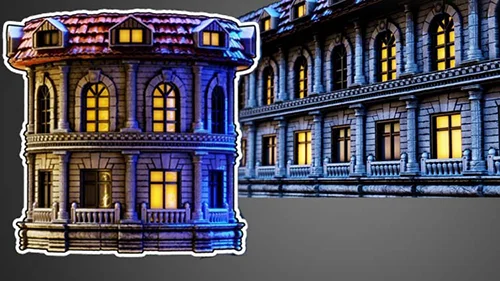 Procedural Building Facade Creation in Substance Designer скачать