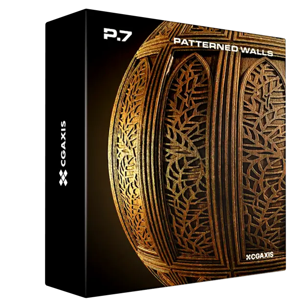 CGAxis Physical 7 - Patterned Wooden Walls