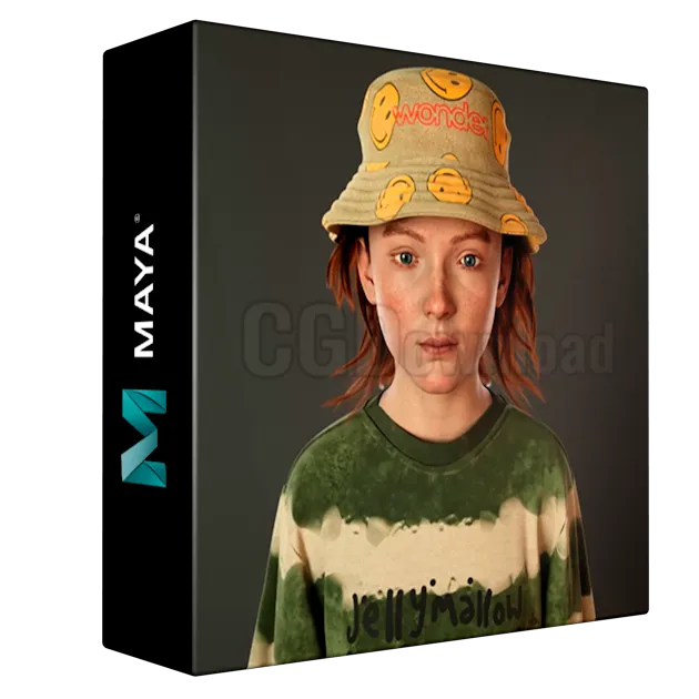 Hyper-realistic 3d kid girl design
