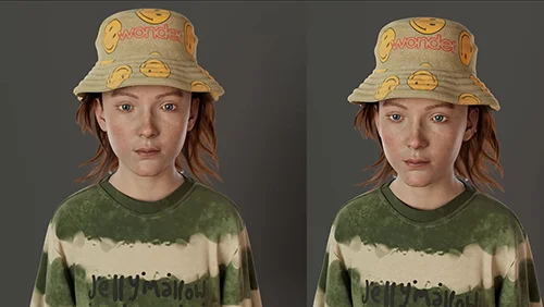 Hyper-realistic 3d kid girl design скачать
