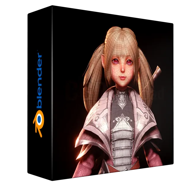 Create an MMORPG character style in Blender - Real-time process