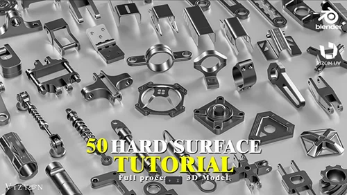 50 Hard Surface Kitbash + Full Process Tutorial by Vizyon Designers скачать