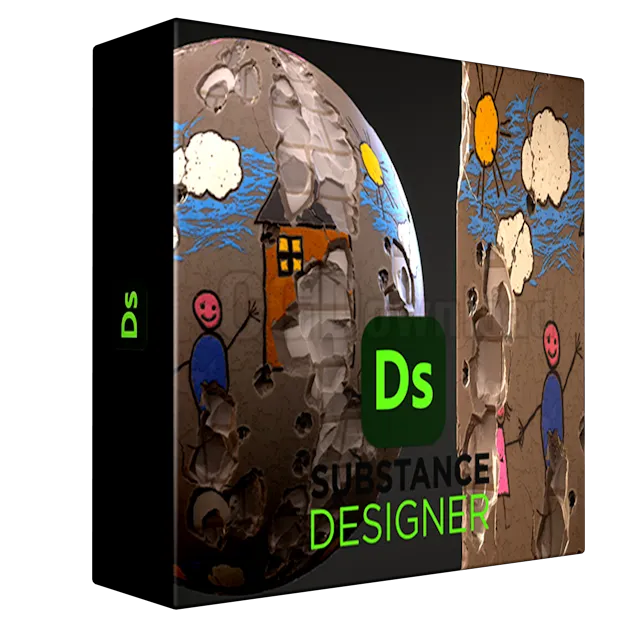 Stylized Children's Wall - Substance 3D Designer