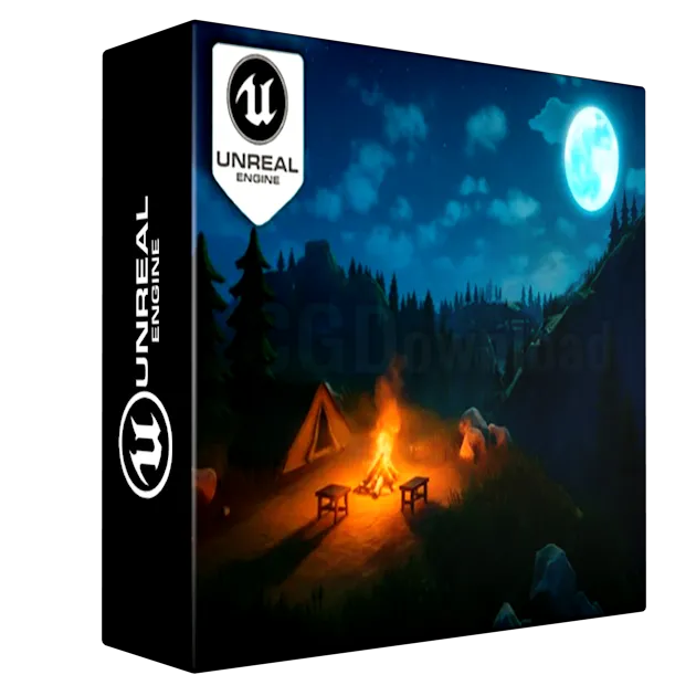 Unreal Engine 5 Stylized Night Environment