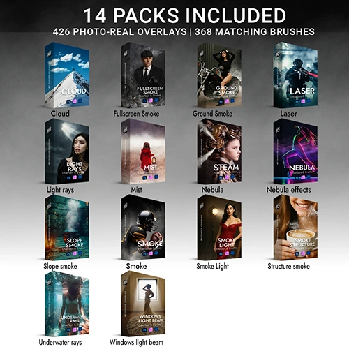 Smokeoverlay - Atmospheric Effects Bundle Overlays & Brushes All-in-One скачать