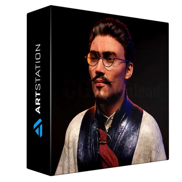 Artstation - REALISTIC 3D ASIAN MALE FACE