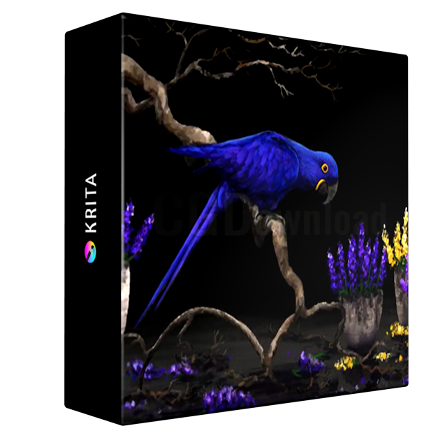 Painting a Digital Artwork with Krita The full Process made easy