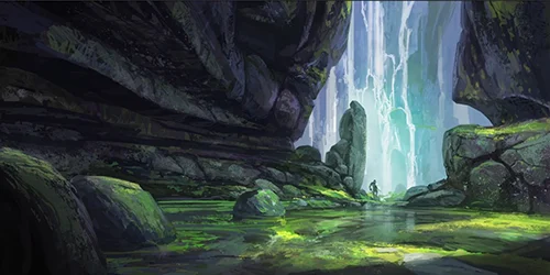 Painting a Fantasy Landscape and Creative Process скачать