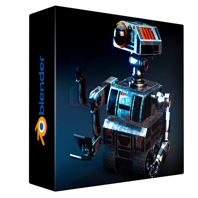 Sci-Fi Construction Robot (Blender Tutorial Series)