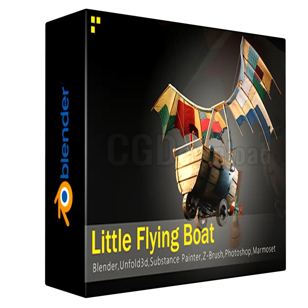 Artstation – Little Flying Boat – Tutorial full process