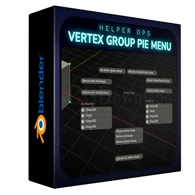 Helper Ops: Vertex Groups Pie Menu