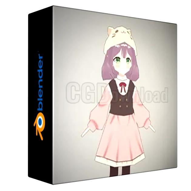 Low-Poly Anime Character Creation in Blender