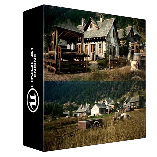 Mountain Village Environment (Village, Modular Village Houses, Village Props)