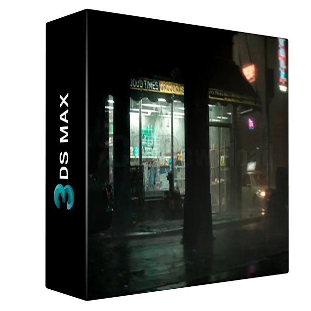 Good Times Grocery Store Breakdown - 3DSMAX, VRAY