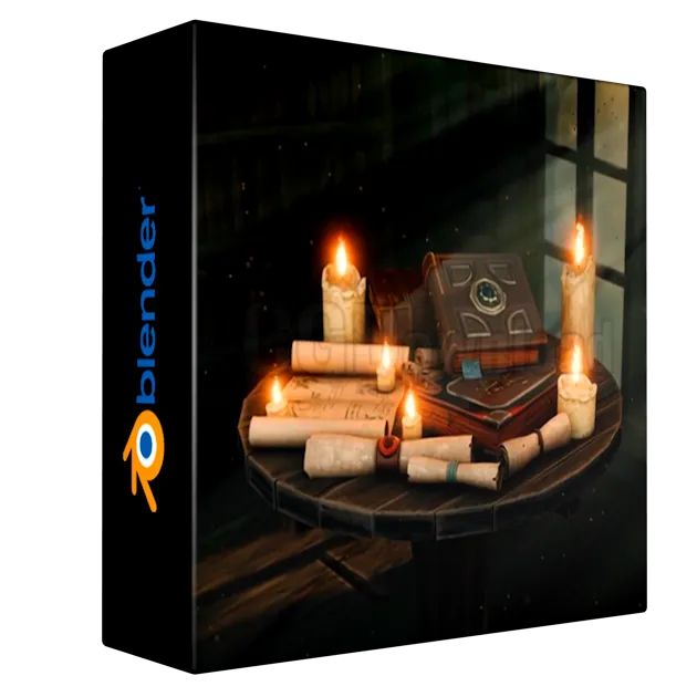 Blender 3D – Model a Medieval Researcher’s Desk