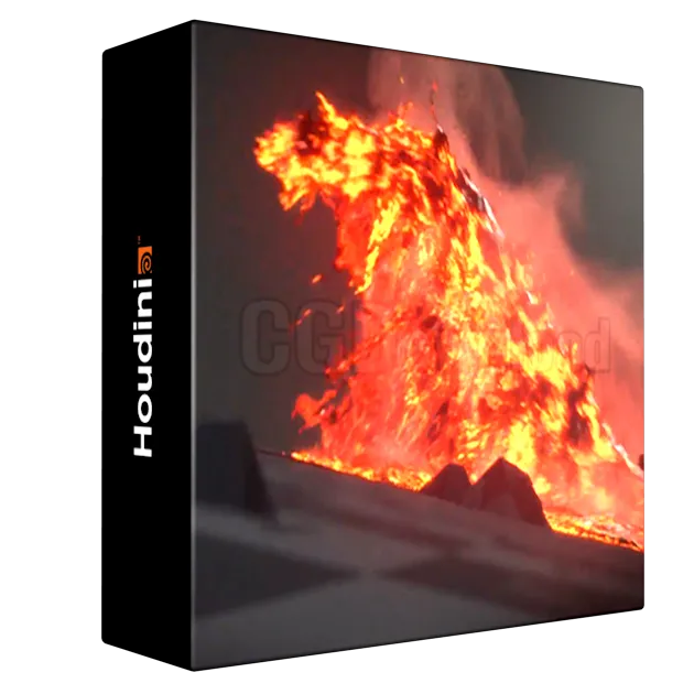 CGCircuit - Houdini Snake Lava Monster Project