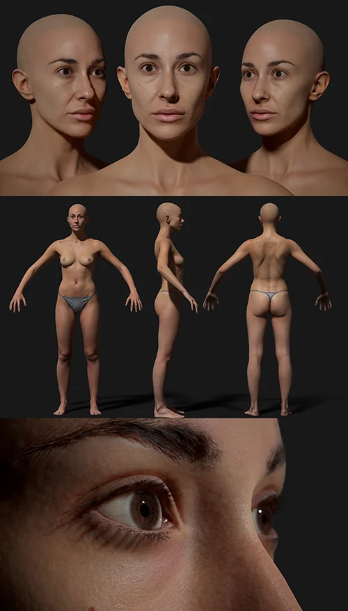 3dscanstore - Animation Ready Body Scan Female 02 скачать
