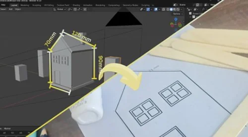 3D to MODEL Build Perfect Miniatures with Blender Blueprint скачать