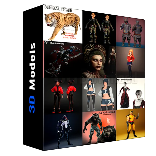 BlenderKit Сharacters Pack 1