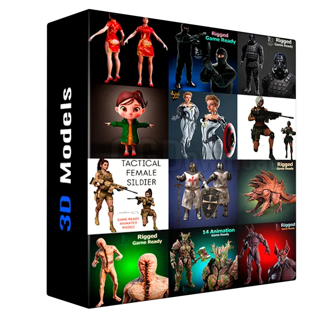 BlenderKit Сharacters Pack 2